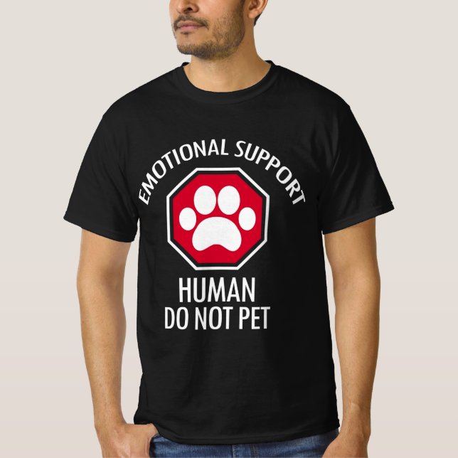Camiseta Suporte Emocional Humano Não Pet (Frente)