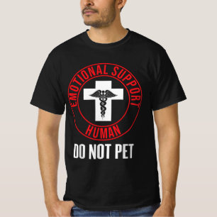 Camiseta Suporte Emocional Humano Não Pet