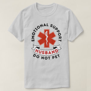 Camiseta Suporte Emocional Marido Não Pet