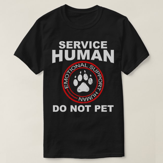 Camiseta Suporte Emocional para Proprietário de Cachorro En (Frente do Design)