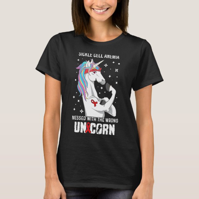 Camiseta Suporte Errado à Consciência da Anemia das Células (Frente)