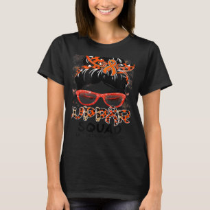Camiseta Suporte Esquadrão Mensagem Borboleta Laranja Fita