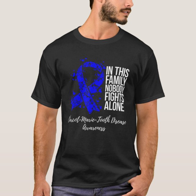 Camiseta Suporte Familiar Charcot Marie Tooth Disease Aware (Frente)