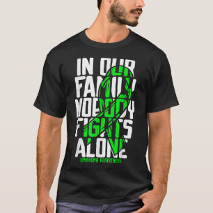 Camiseta Suporte Familiar Não Hodgkins Linfoma Cancer Aware