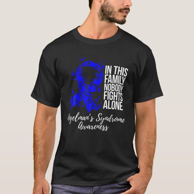 Camiseta Suporte Familiar Síndrome de Angelman Sensibilizaç (Frente)