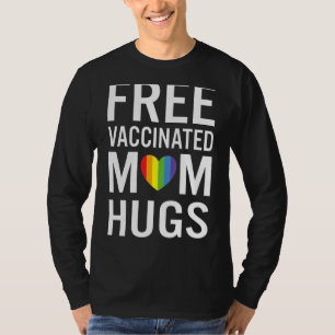 Camiseta Suporte Gratuito À Mãe Abraçando Orgulho gay Lgbt