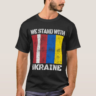 Camiseta Suporte Letão Ucraniano Nós Apoiamos a Ucrânia La