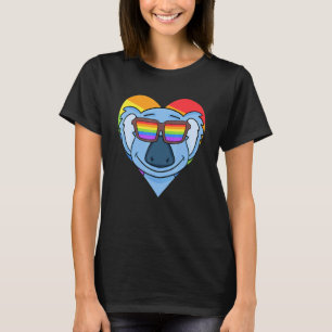 Camiseta Suporte Lgbt Koala Bear Rainbow Orgulho gay Lgbt H