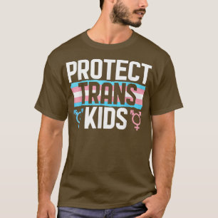 Camiseta Suporte Lgbt Proteger o Orgulho de Crianças Trans