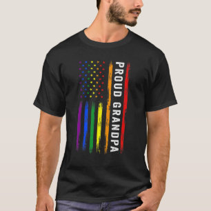 Camiseta Suporte Lgbt Vovô Lgbt Sinalizador Vovô Lgbt