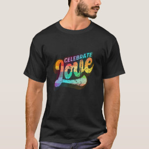 Camiseta Suporte Lgbtq+ Celebrar Love Vintage Edition