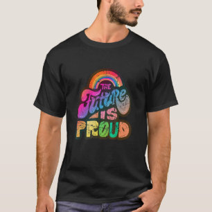 Camiseta Suporte Lgbtq+ O Futuro É Prioridade Vintage 1
