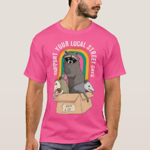 Camiseta Suporte local para moradias de rua Raccoon Ogambm