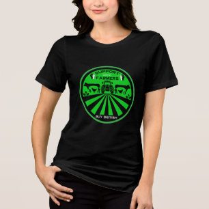 Camiseta Suporte local para produtos de Fazenda britânica