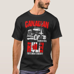 Camiseta Suporte para 2022 do Canadian Truckers Rule Freedo
