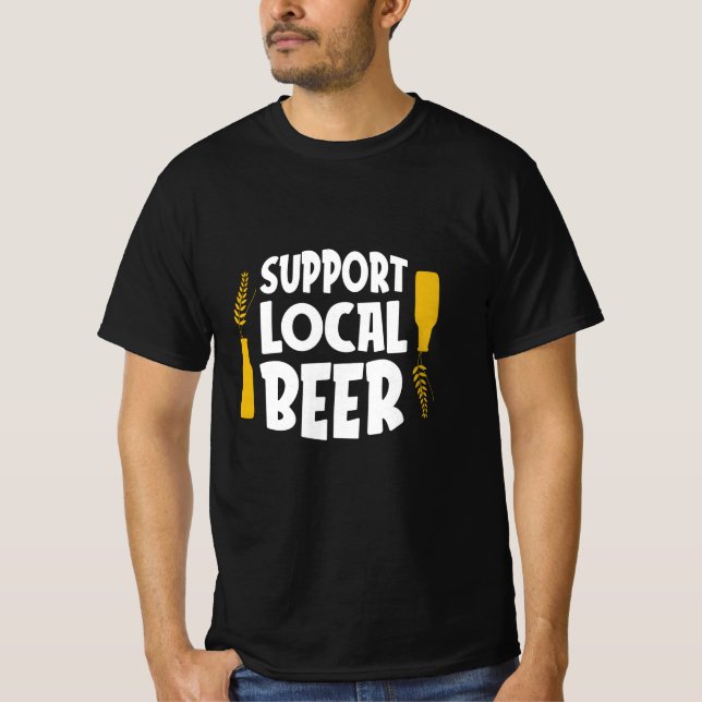 Camiseta Suporte para cerveja local (Frente)