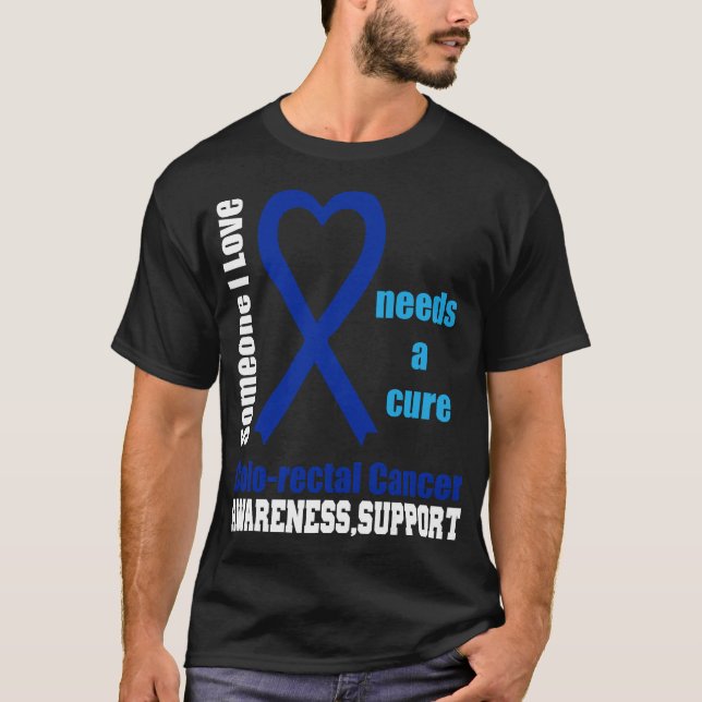Camiseta Suporte para conscientização do Cancer de dois pon (Frente)