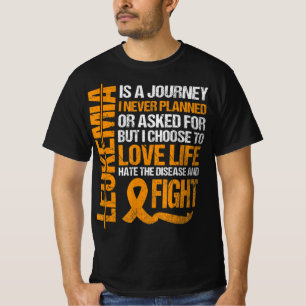 Camiseta suporte para Leucemia Sensibilização Orange Briso