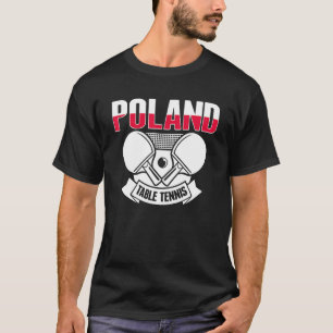 Camiseta Suporte para Polônia Ping Pong Mesa Polonês