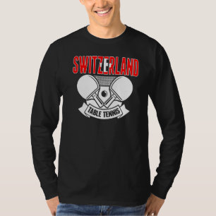 Camiseta Suporte para Tênis Mesa suíça por pino suiça de