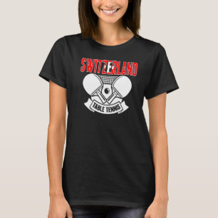 Camiseta Suporte para Tênis Mesa suíça por pino suiça de