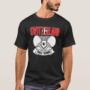 Camiseta Suporte para Tênis Mesa suíça por pino suiça de  