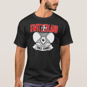 Camiseta Suporte para Tênis Mesa suíça por pino suiça de