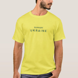 Camiseta Suporte para Ucrânia amarelo