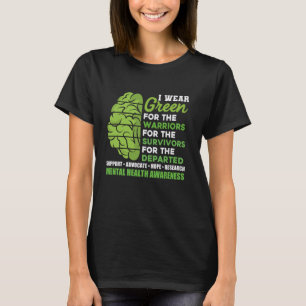 Camiseta Suporte portátil Saúde mental inspiracional A