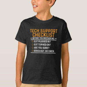Camiseta Suporte técnico a Geek de computador Funny Techie