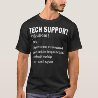 Camiseta Suporte técnico Definição Engraçada Computador Gee
