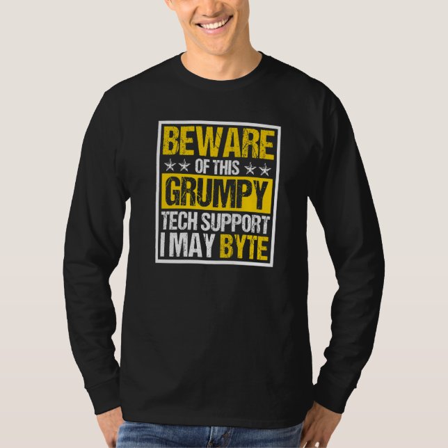 Camiseta Suporte técnico do Sysadmin de computador do admin (Frente)