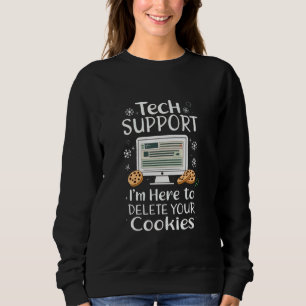Camiseta Suporte Técnico Estou Aqui Para Excluir Seus Cooki