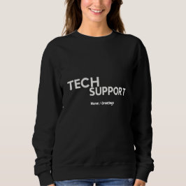 Camiseta Suporte técnico Humor Funny Geeky Presente para En