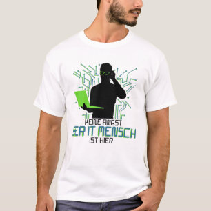 Camiseta Suporte técnico Keine Angst der It Mensch