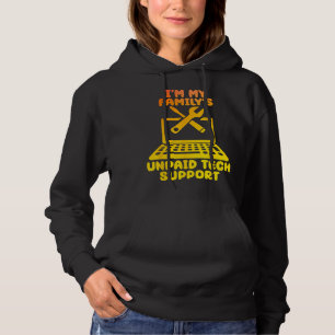 Camiseta Suporte técnico não pago para as minhas famílias S