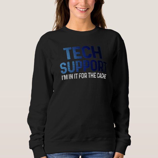 Camiseta Suporte Técnico Tech Estou Nisso Pelo Cache TI  (Frente)