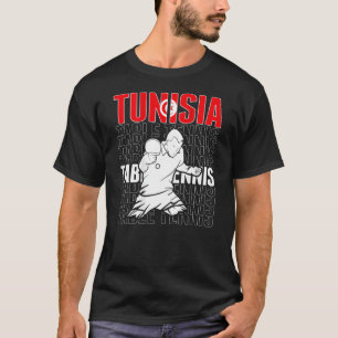 Camiseta Suporte Tênis de Mesa Tunísia Ping Pong Te