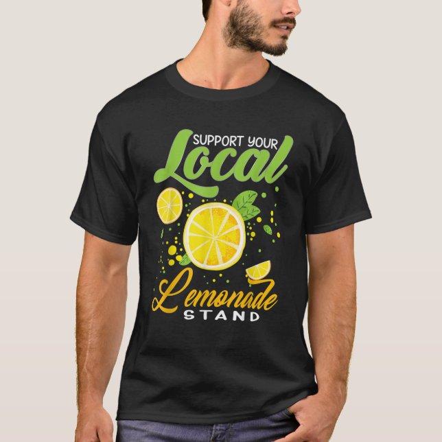 Camiseta Suportem As Crianças De Verão Da Tripulação De Lim (Frente)