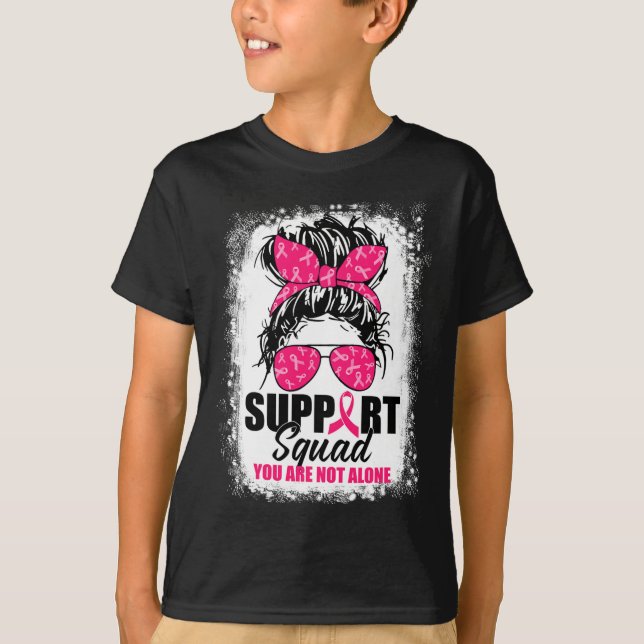 Camiseta Suportem o Cancer de Mama do Guerreiro de Bun Sad  (Frente)