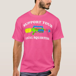Camiseta Suportem o humor engraçado do adulto local
