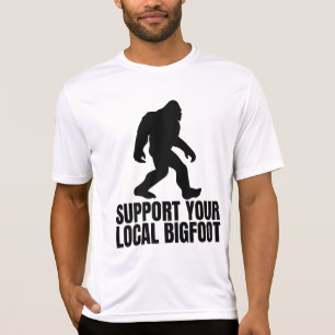 Camiseta Suportem O Seu Pé-Grande Engraçado Local