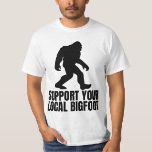 Camiseta Suportem O Seu Pé-Grande Engraçado Local