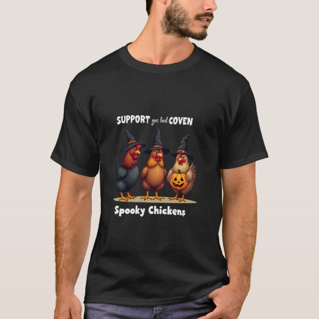 Camiseta Suportem Sua Garota De Frango Engraçada. (Frente)