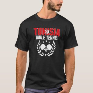 Camiseta Suportes para a equipe de pinos da Mesa tunisiana