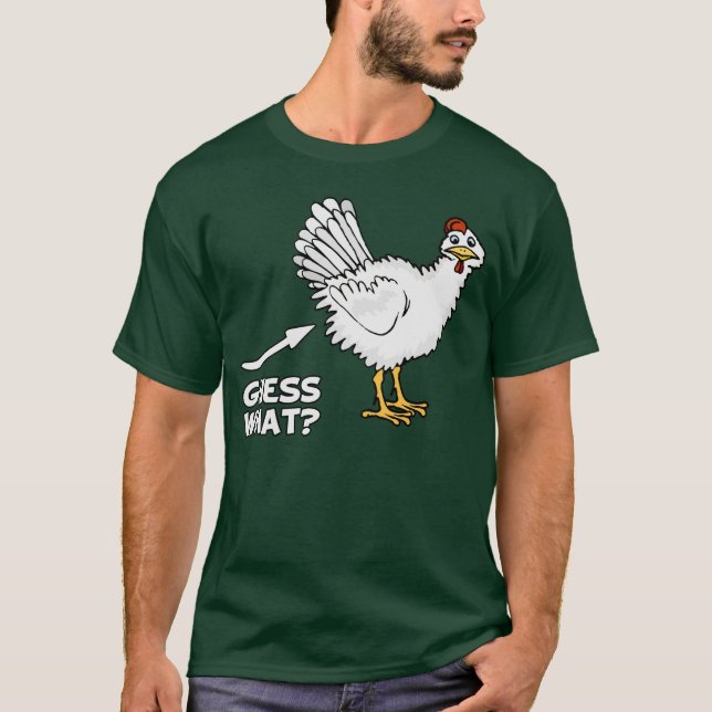Camiseta Suposição que bumbum da galinha (Frente)