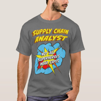 Camiseta Supply Chain Analyst Funny Super Heroi Job Premium
