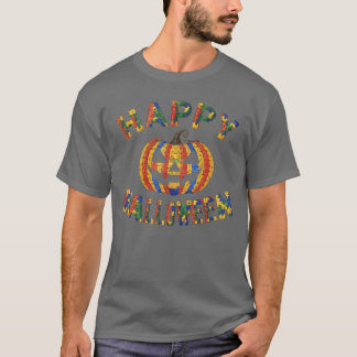 Camiseta Support Autism Halloween Spooky Autistic Trick Or