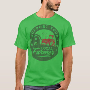Camiseta Support Farmers Farming Farms Agriculture Homestea