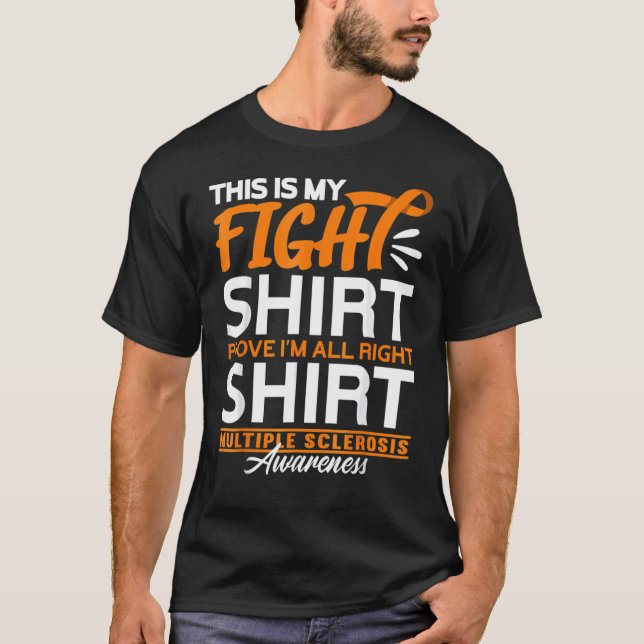 Camiseta Support Squad Fight I Ed Ms Multiple Sclerosis (Frente)